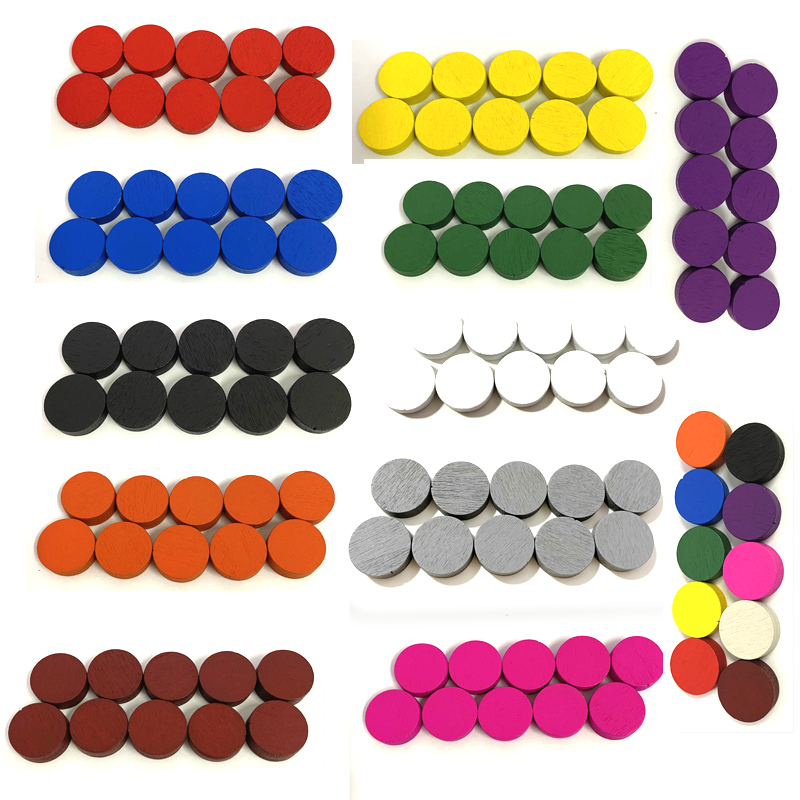 100pieces Diameter 15*5MM Wood - Board Game Catan ulasan dan harga